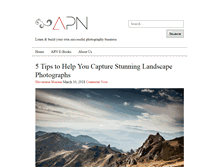Tablet Screenshot of apnphotographyschool.com